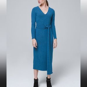 WHBM Cozy Midi Dress with Twisted Belt NWT
